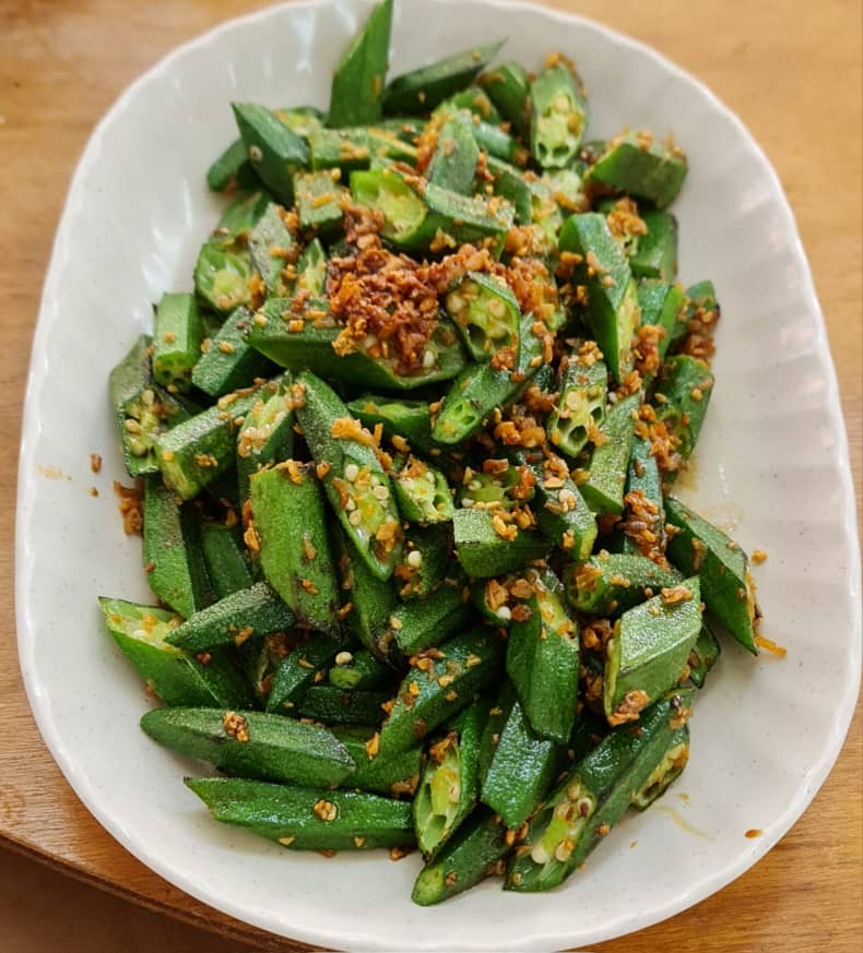 清炒羊角豆 Stir-Fry Lady's Finger